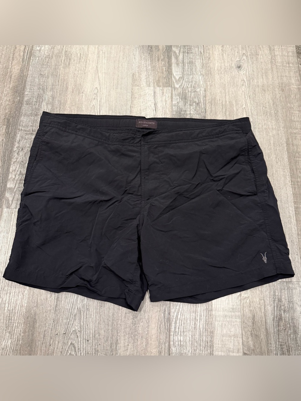 All Saints Warden Men's Black Swim/Active Shorts - Large